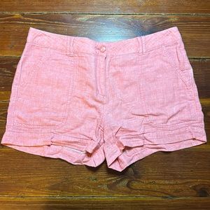 Linen blend shorts